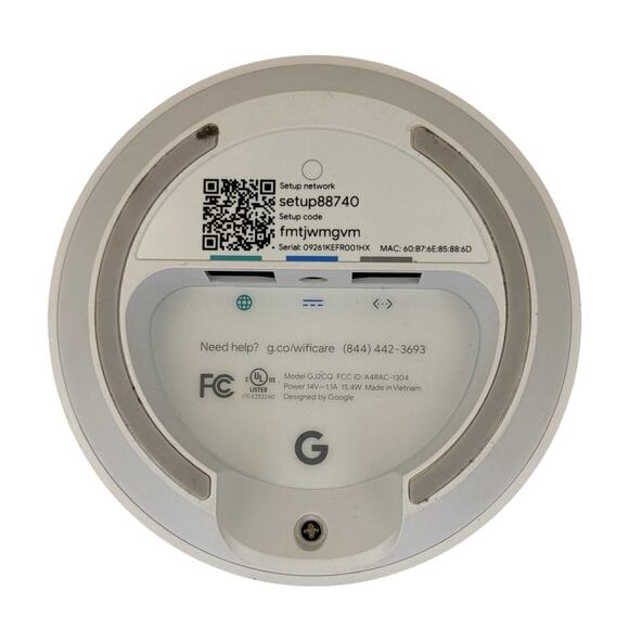 Google WiFi Mesh Router or Extender Dual-Band AC1200 Model GJ2CQ With Power - Picture 2 of 5